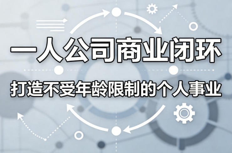 一人公司商业闭环,打造一份不受年龄限制的个人事业-荆楚AI