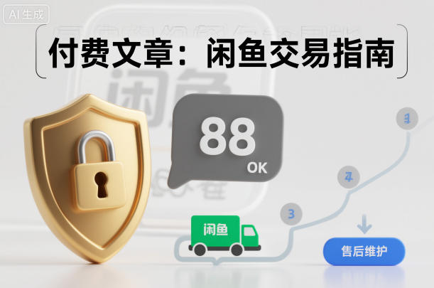 付费文章：闲鱼交易指南，怎么才能降低被坑被马扁的概率小淇云库-创业网-网赚副业-网创副业-项目拆解-技术类创业资源网-副业网-免费资源下载小淇云库
