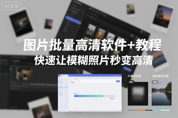 图片批量高清软件+教程,快速让模糊照片秒变高清小淇云库-创业网-网赚副业-网创副业-项目拆解-技术类创业资源网-副业网-免费资源下载小淇云库