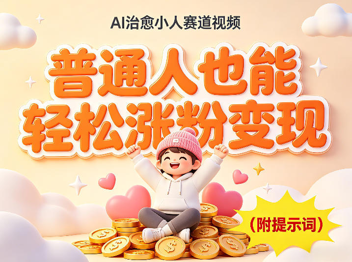 AI治愈小人赛道视频，普通人也能轻松涨粉变现，实操教学（附完整提示词）小淇云库-创业网-网赚副业-网创副业-项目拆解-技术类创业资源网-副业网-免费资源下载小淇云库