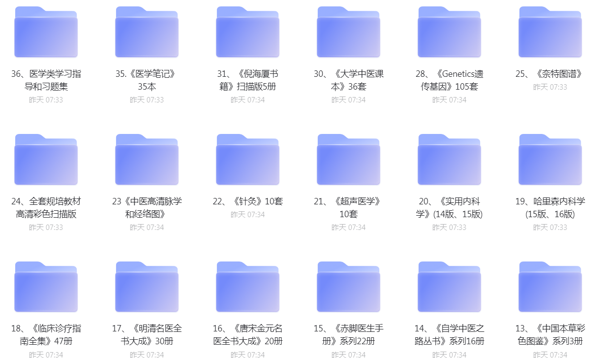 中医学类书籍大全集 无价之宝小淇云库-创业网-网赚副业-网创副业-项目拆解-技术类创业资源网-副业网-免费资源下载小淇云库