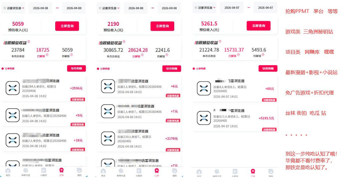 迅雷浏览器项目2.0_拆个大佬周1W的打法小淇云库-创业网-网赚副业-网创副业-项目拆解-技术类创业资源网-副业网-免费资源下载小淇云库