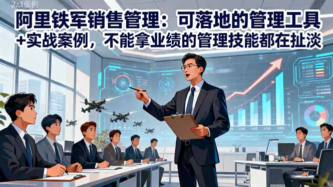 阿里铁军销售管理：可落地的管理工具+实战案例，不能拿业绩的管理都在扯淡小淇云库-创业网-网赚副业-网创副业-项目拆解-技术类创业资源网-副业网-免费资源下载小淇云库