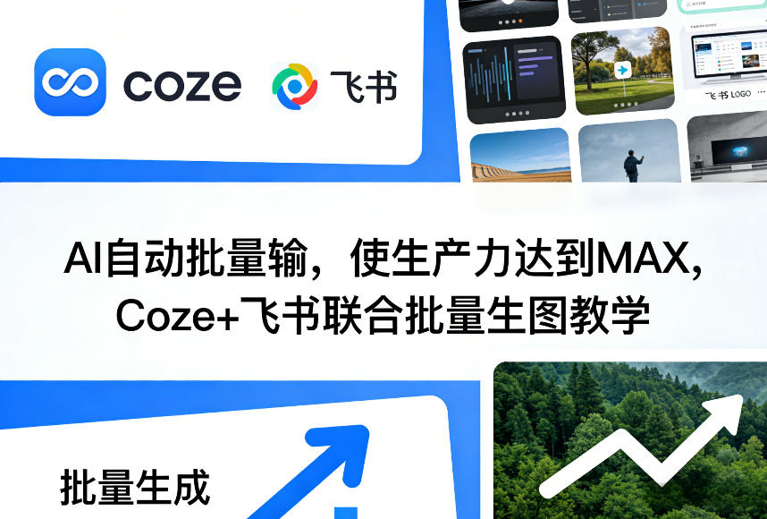 AI自动批量输,使生产力达到MAX,Coze+飞书联合批量生图教学小淇云库-创业网-网赚副业-网创副业-项目拆解-技术类创业资源网-副业网-免费资源下载小淇云库