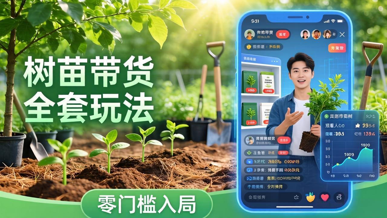 视频号AI树苗带货全套玩法:零门槛入局,掌握豆包、千问等AI工具制作树苗视频的全套流程小淇云库-创业网-网赚副业-网创副业-项目拆解-技术类创业资源网-副业网-免费资源下载小淇云库