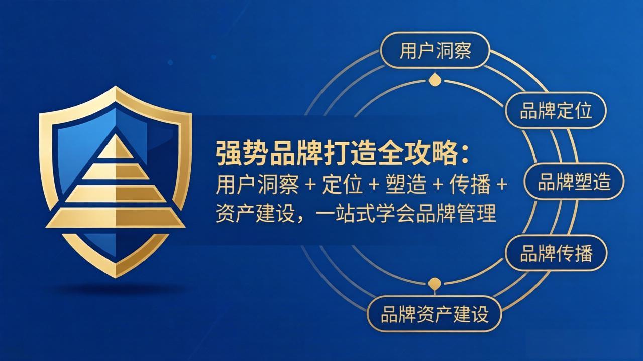 强势品牌打造全攻略:用户洞察 + 定位 + 塑造 + 传播 + 资产建设,一站式学会品牌管理小淇云库-创业网-网赚副业-网创副业-项目拆解-技术类创业资源网-副业网-免费资源下载小淇云库