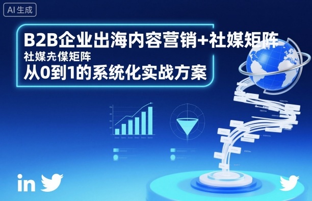 B2B企业出海内容营销+社媒矩阵，从0到1的系统化实战方案小淇云库-创业网-网赚副业-网创副业-项目拆解-技术类创业资源网-副业网-免费资源下载小淇云库