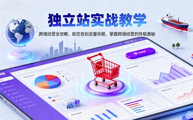 独立站实战教学，跨境经营全攻略，助您告别流量依赖，掌握跨境经营的终极奥小淇云库-创业网-网赚副业-网创副业-项目拆解-技术类创业资源网-副业网-免费资源下载小淇云库