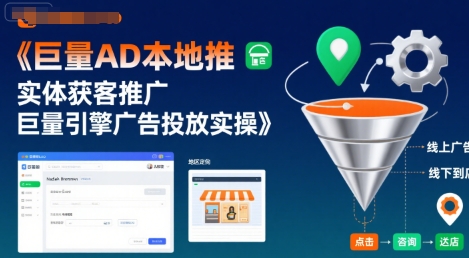 巨量AD本地推实体获客推广,巨量引擎广告投放实操小淇云库-创业网-网赚副业-网创副业-项目拆解-技术类创业资源网-副业网-免费资源下载小淇云库