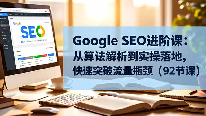 Google SEO进阶课：从算法解析到实操落地，快速突破流量瓶颈(92节课小淇云库-创业网-网赚副业-网创副业-项目拆解-技术类创业资源网-副业网-免费资源下载小淇云库