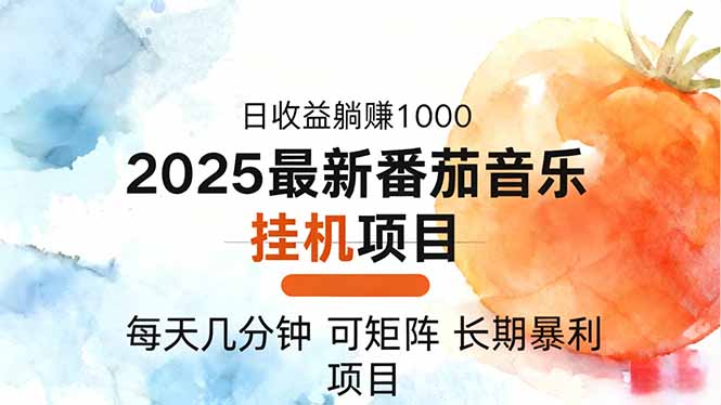 2025年最新番茄音乐人挂机项目，每天几分钟，月入1000＋，可矩阵，一台…小淇云库-创业网-网赚副业-网创副业-项目拆解-技术类创业资源网-副业网-免费资源下载小淇云库