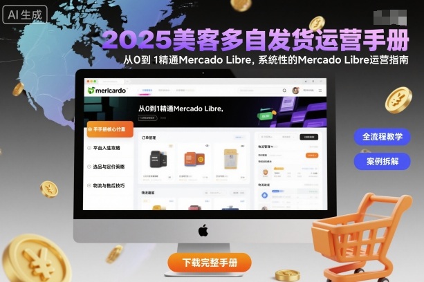 2025美客多自发货运营手册：从0到1精通Mercado Libre，系统性的Mercado Libre运营指南小淇云库-创业网-网赚副业-网创副业-项目拆解-技术类创业资源网-副业网-免费资源下载小淇云库
