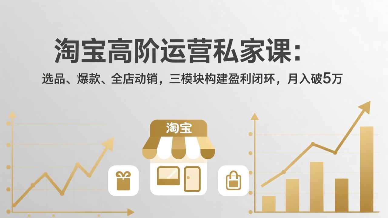 淘宝高阶运营私家课(更新26年4月小淇云库-创业网-网赚副业-网创副业-项目拆解-技术类创业资源网-副业网-免费资源下载小淇云库