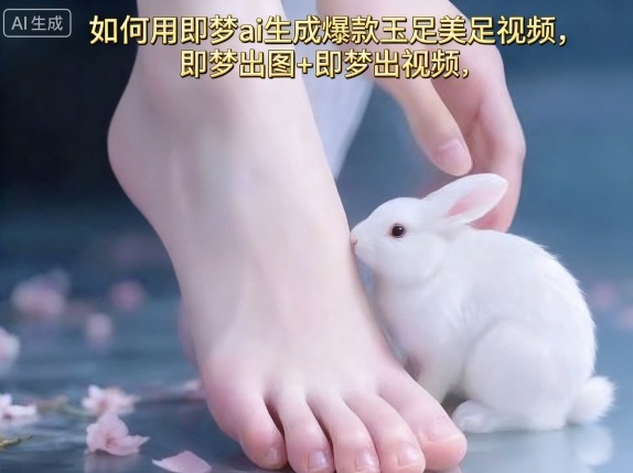 如何用即梦ai生成爆款玉足美足视频，即梦出图+即梦出视频，快速涨粉小淇云库-创业网-网赚副业-网创副业-项目拆解-技术类创业资源网-副业网-免费资源下载小淇云库