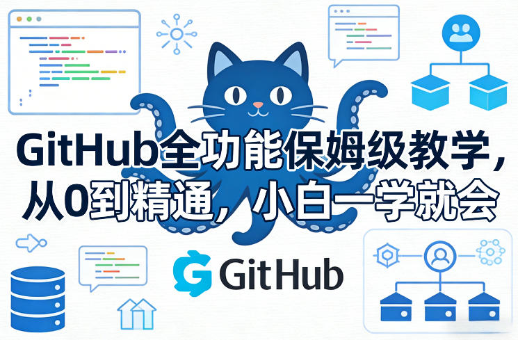 GitHub全功能保姆级教学，从0到精通，小白一学就会小淇云库-创业网-网赚副业-网创副业-项目拆解-技术类创业资源网-副业网-免费资源下载小淇云库