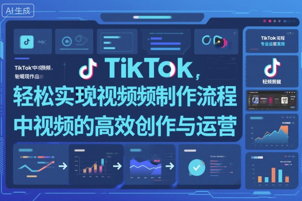 TikTok中视频制做流程，轻松实现Tk中视频的高效创作与运营小淇云库-创业网-网赚副业-网创副业-项目拆解-技术类创业资源网-副业网-免费资源下载小淇云库